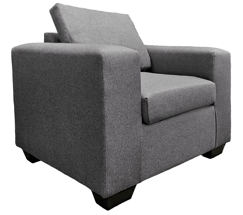 Thumbnail: Oh So Suite 1 Seater Square Arm Sofa Medium Brown
