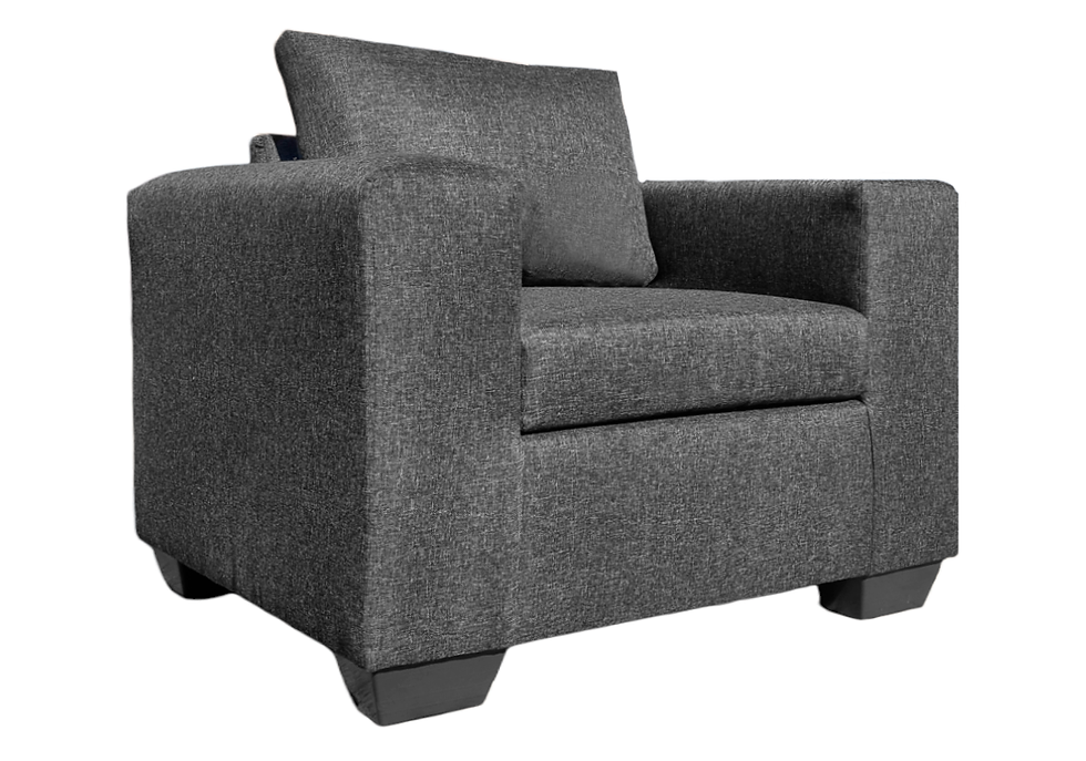 Thumbnail: Oh So Suite 1 Seater Square Arm Sofa Medium Brown