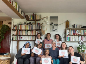 Photo de groupe - Transmission soin Rebozo Paris avril 2024