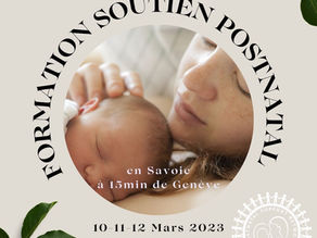 Formation au soutien postnatal les 10, 11 et 12 mars 2023 en Savoie