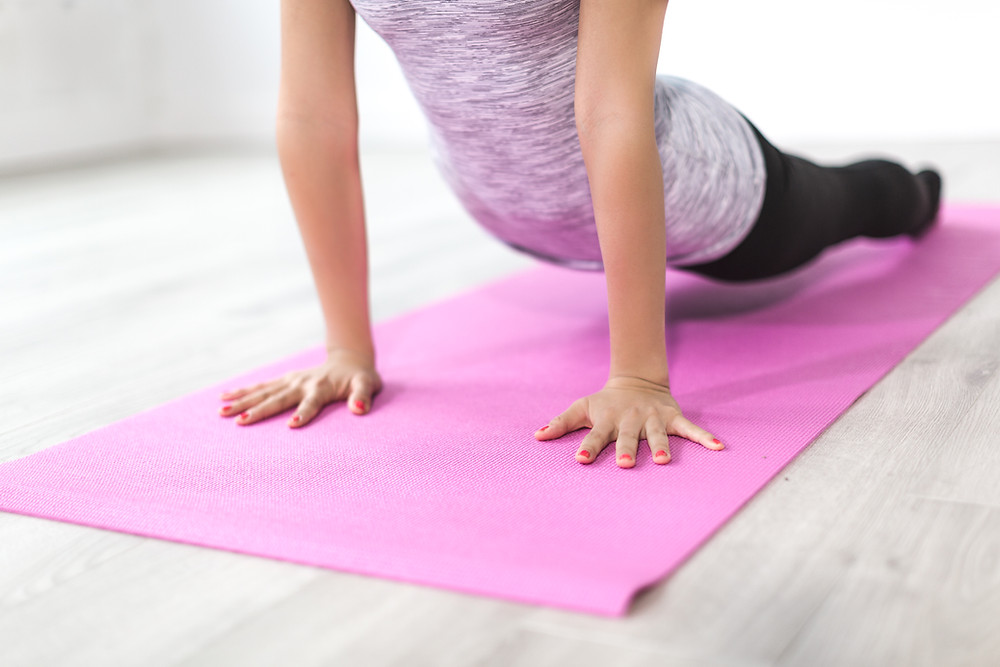 stretching yoga flexible pose