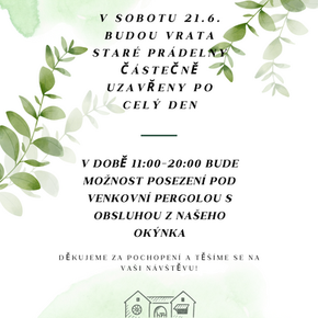 💍 V sobotu 21. 6. nás čeká další krásná svatba ve Staré prádelně
