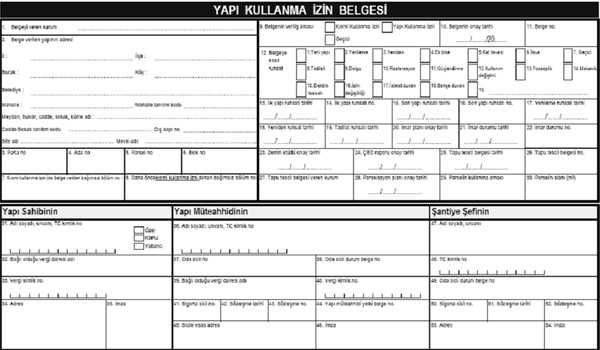 Gayrimenkul Geliştirmede Yasal Süreç 10 yapı kullanım izin belgesi