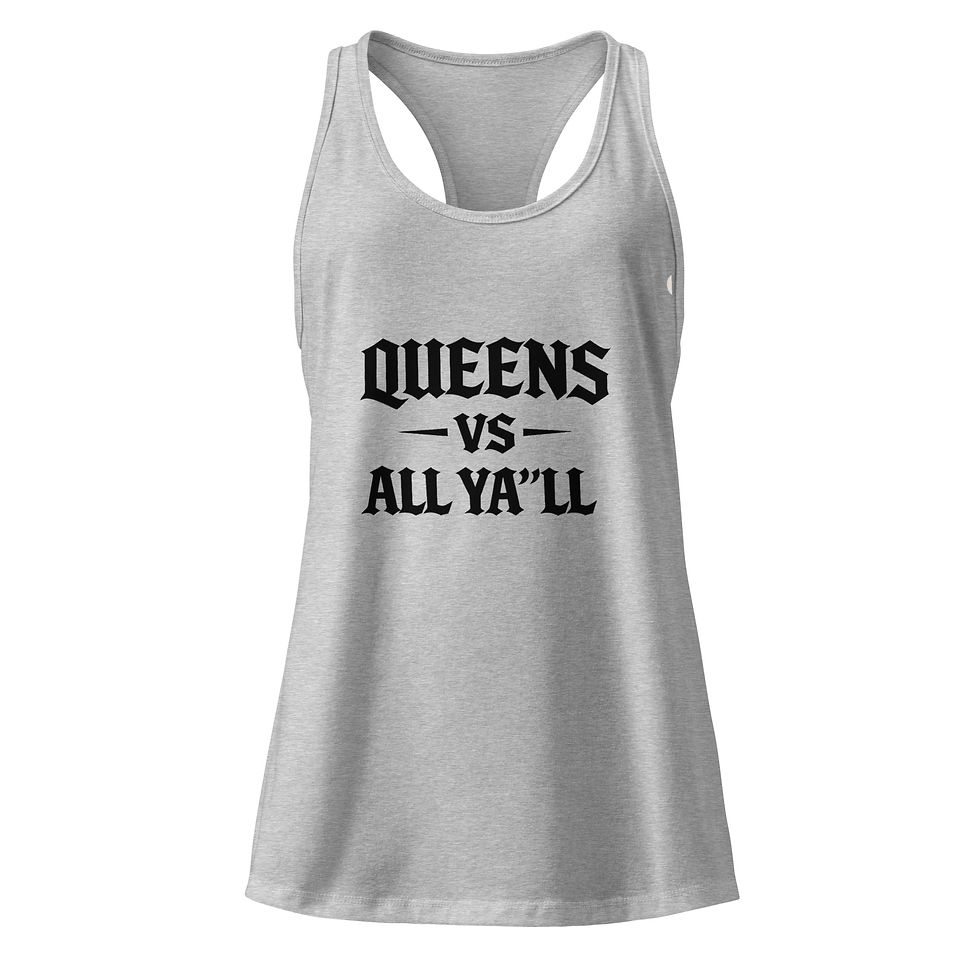 Thumbnail: Queens vs Women’s fitted racerback tank top