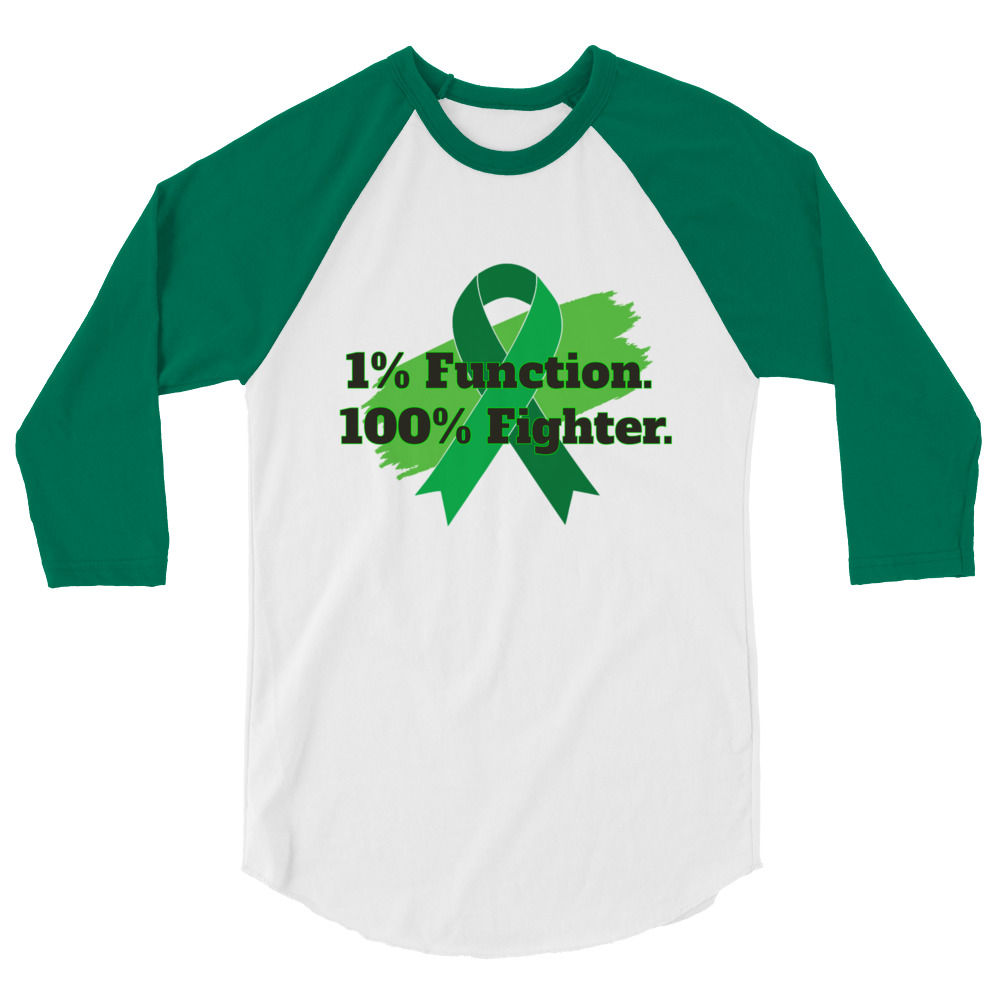 100% fighter 3/4 sleeve raglan shirt