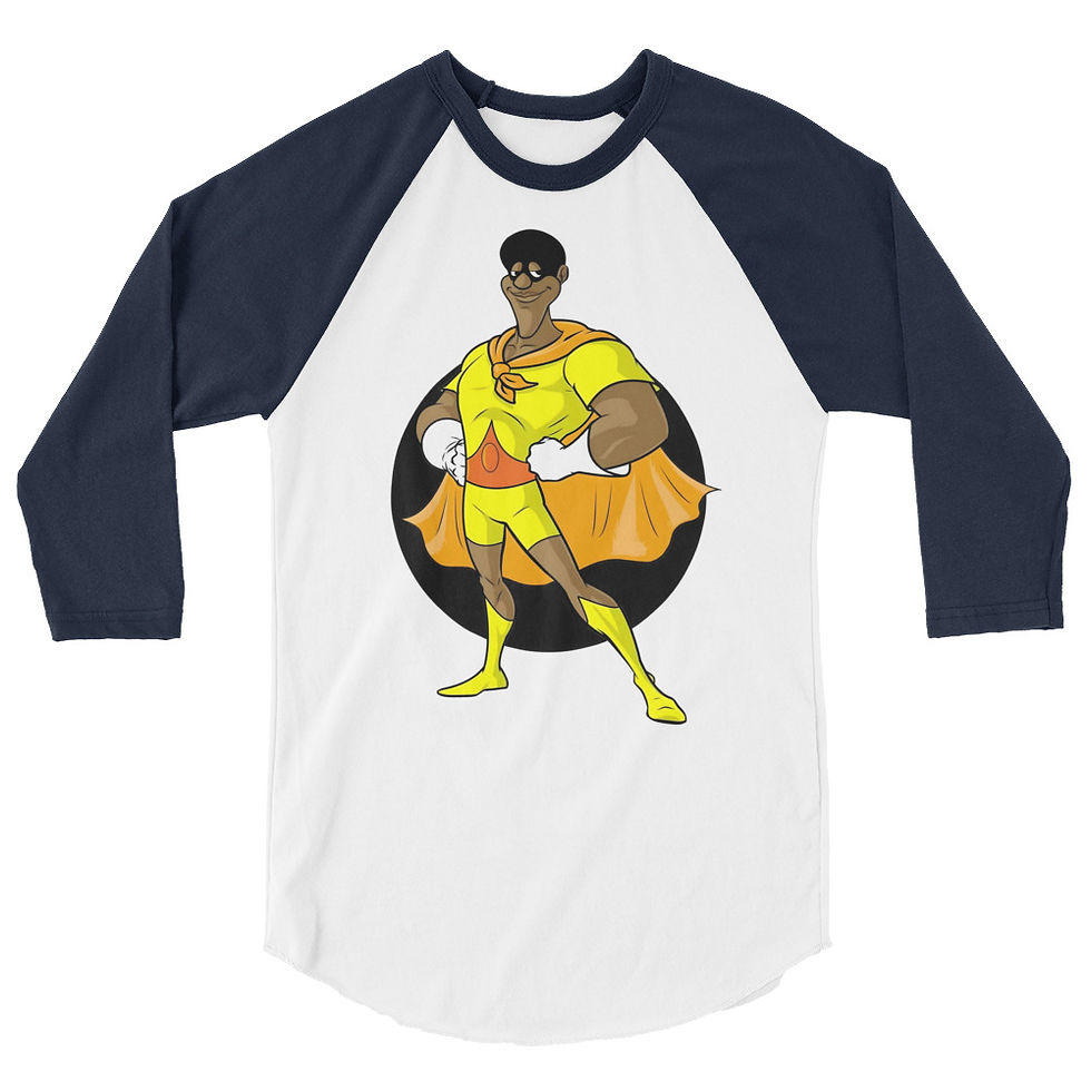 Thumbnail: Brown Hornet 3/4 sleeve raglan shirt