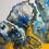 Thumbnail: Blue & Gold Dutch pour with Yellow ochre & Pale blue background. 