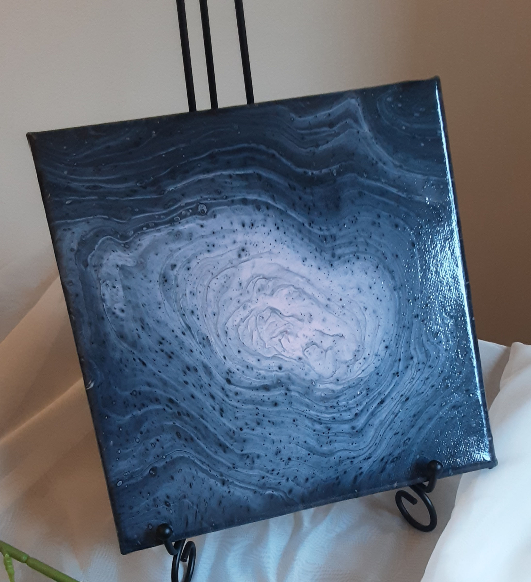 2 x Pink & Gray ring pour