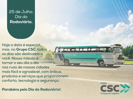 25 DE JULHO - DIA DO MOTORISTA