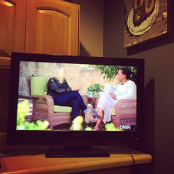 Super excited to have a new tv in my studio! I love watching Crossroads Church sermons, SuperSoul Su