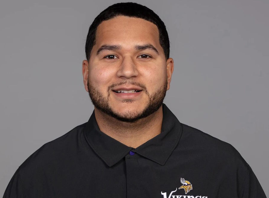 Dalmin Gibson — former Blue Hawk player and coach, now serving as the Assistant Special Teams Coach for the Minnesota Vikings.