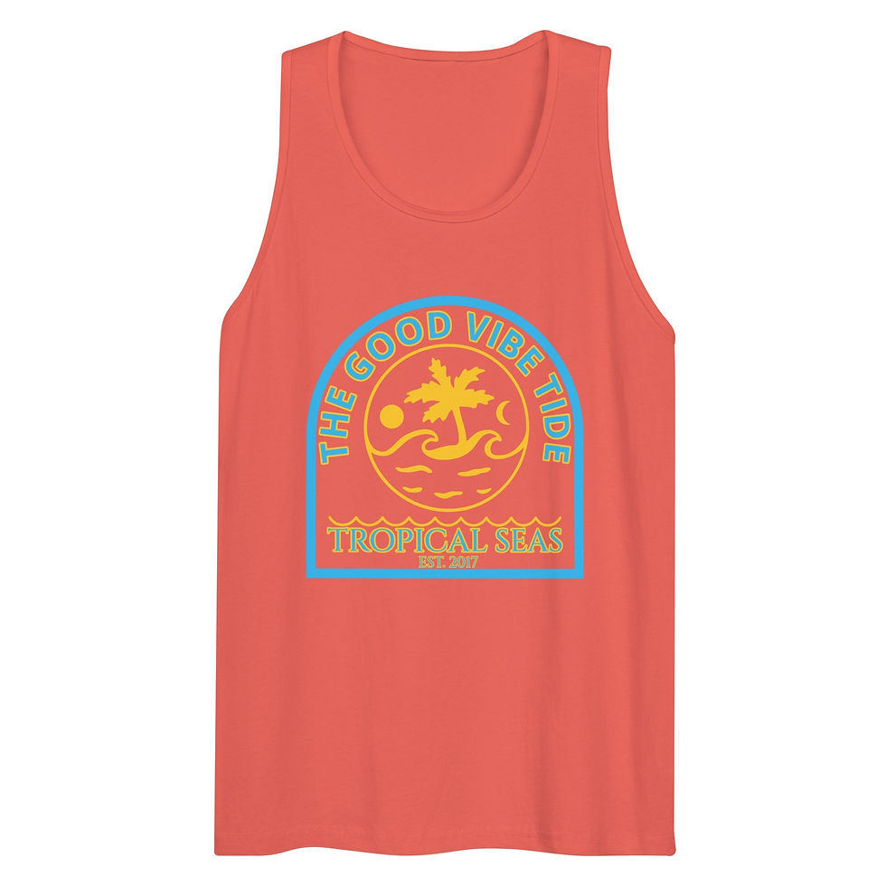 Thumbnail: Men's Premium Island Life Tropical Tank Top