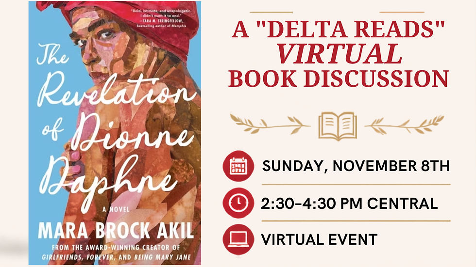 A "Delta Reads" Virtual Book Discussion