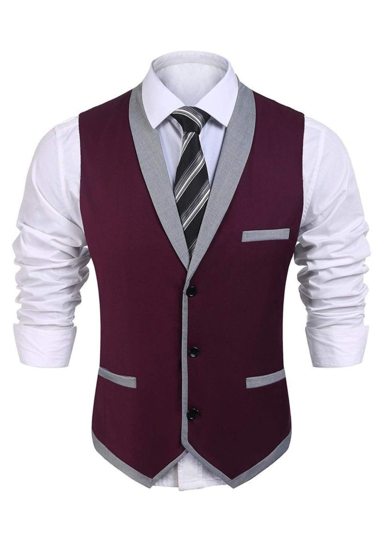 ENSEMBLE GILET+CHEMISE+CRAVATE