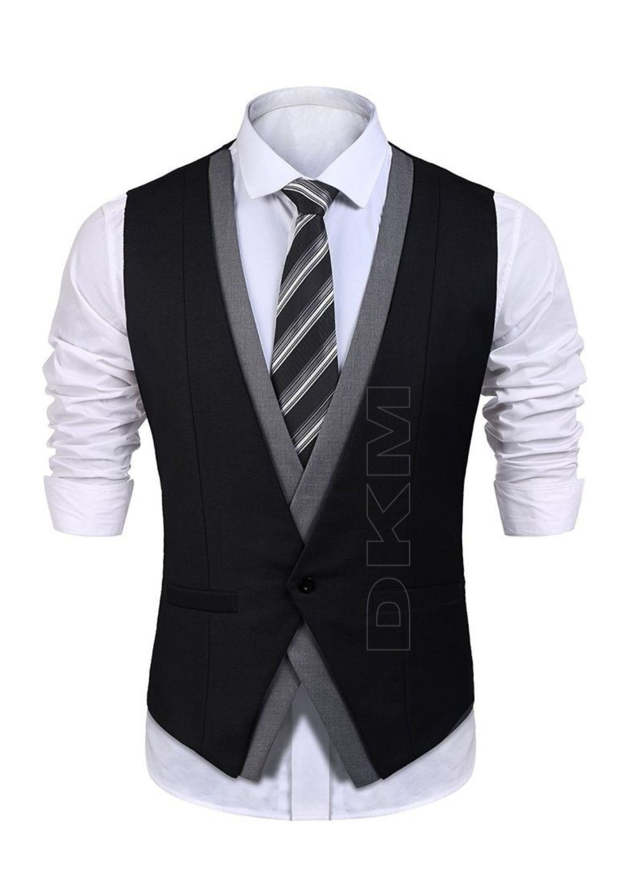 ENSEMBLE GILET+CHEMISE+CRAVATE