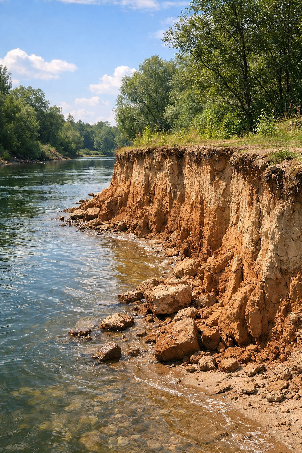 Clay can be found in a lot of places including riverbanks.
