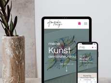 Erstellen der Webseite der Künstlerin Franziska Ring