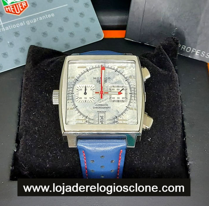 Réplicas de Relógios TAG Heuer Monaco 50th Anniversary Special KIT COMPLETO