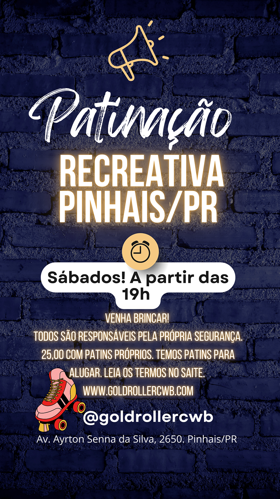 Pista de patinação recreativa!