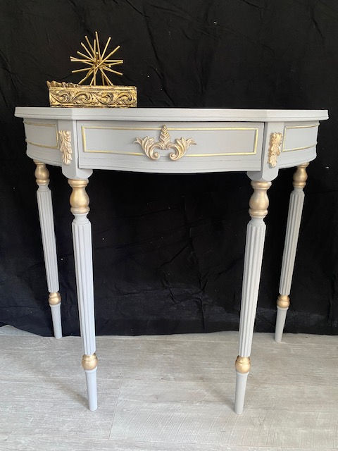 Thumbnail: SOLD: Half Moon Elegant Table