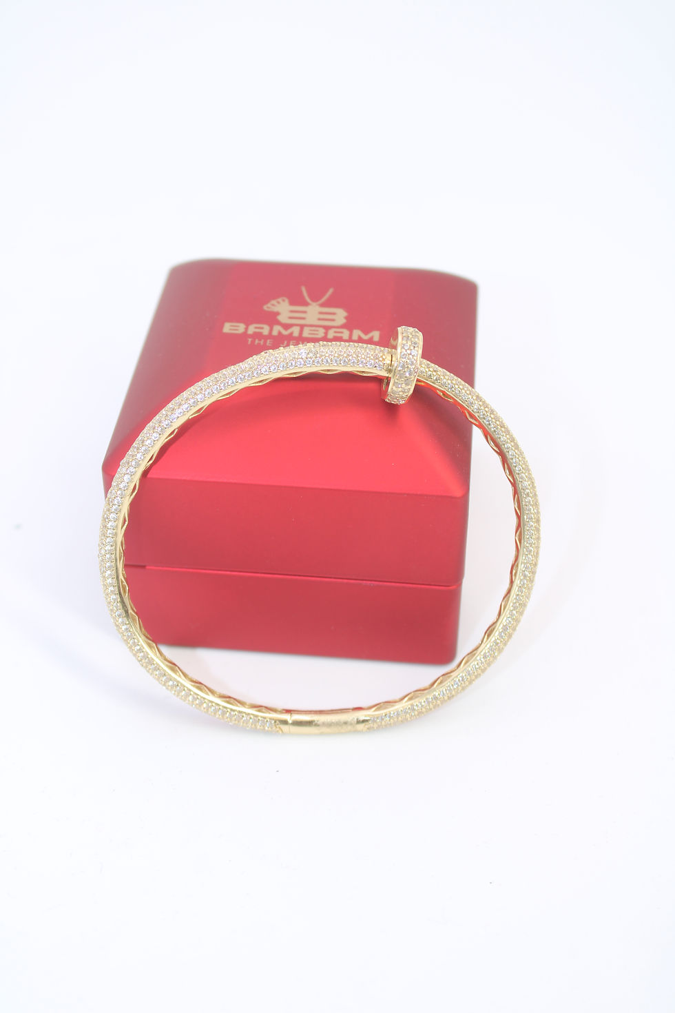Thumbnail: 14K Nail Full CZ Bracelet - BTJ™