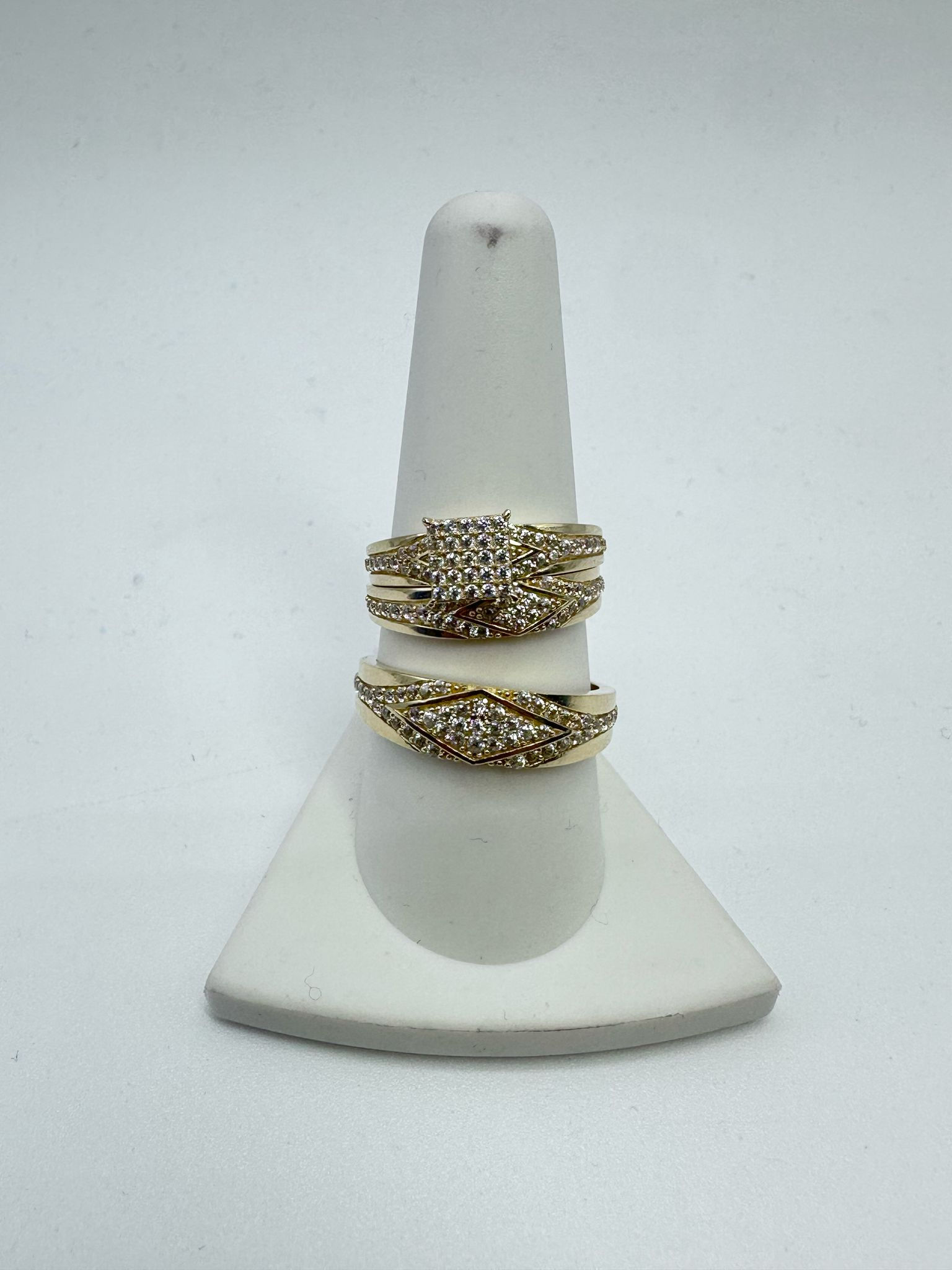 14K NICE ENGAGAMENT RING FULL CZ-BTJ™