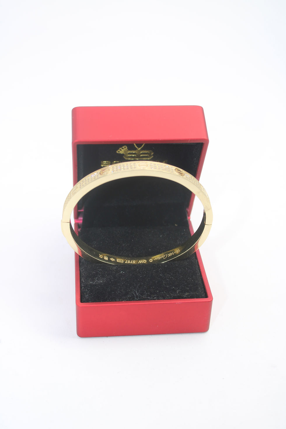 Thumbnail: 14K Nice Ct love Bracelets Full Cz (20) - BTJ™