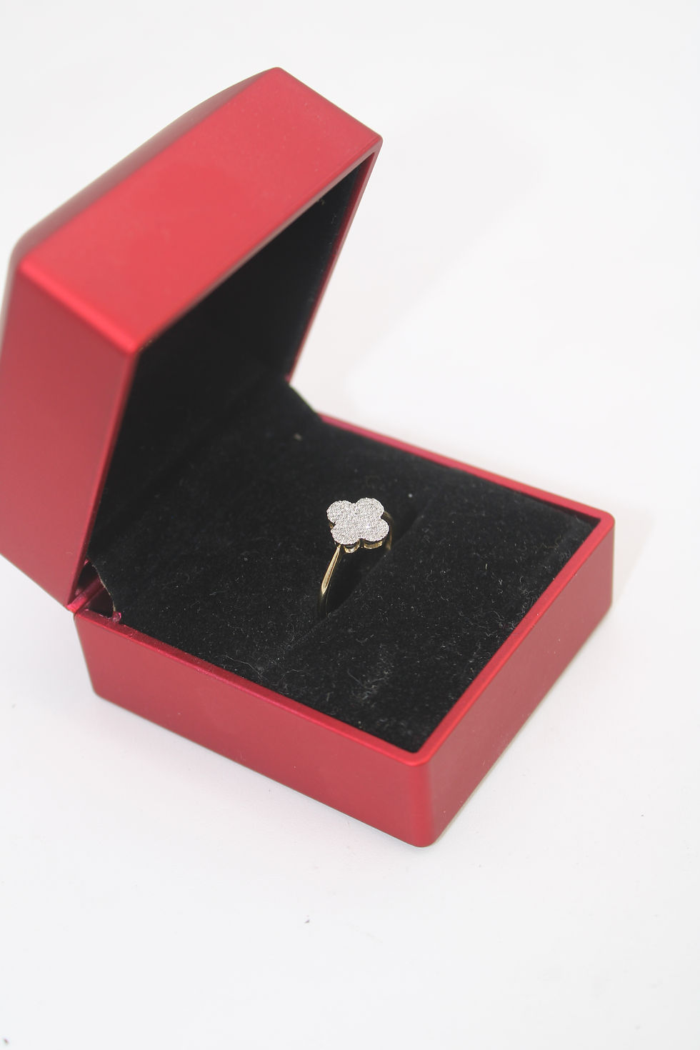 Thumbnail: 14K Trebol Style Woman Ring Diamond - BTJ™