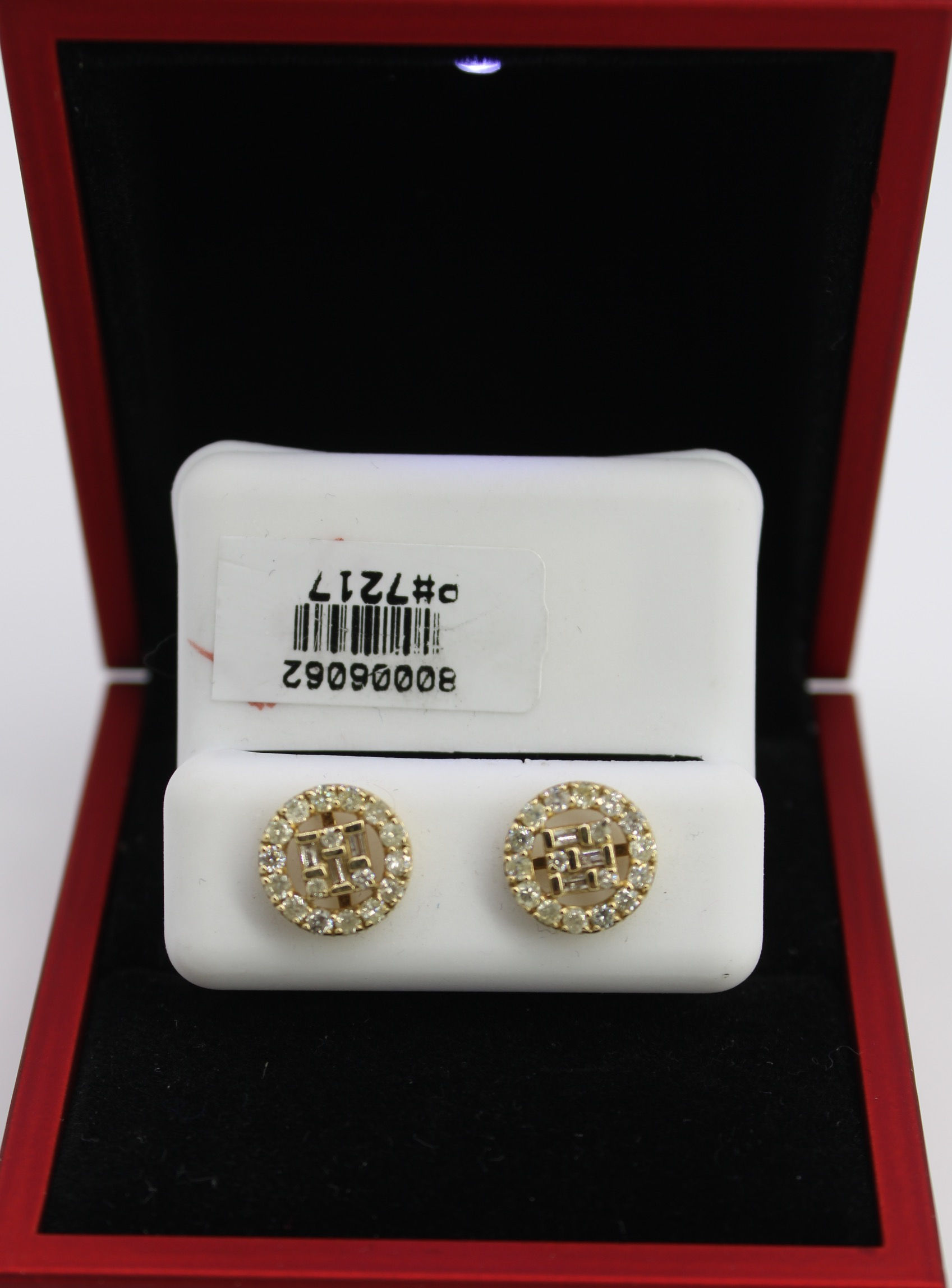14k Big Circle Earrings Diamond 💎 ( 0.83 Ct ) BTJ™