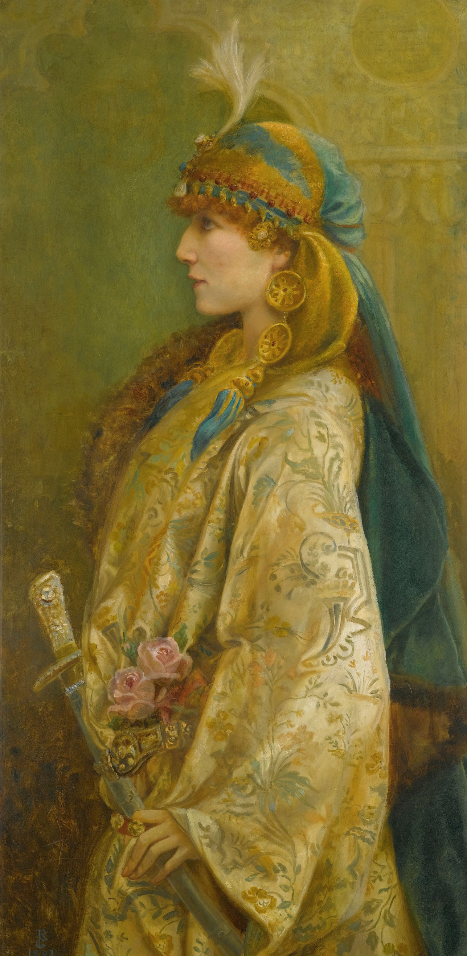 Portrait Of Sarah Bernhardt As Roxanna In ‘adrienne Lecouvreur’