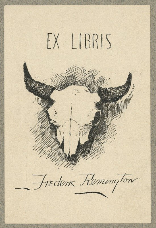 Bookplate of Frederic Remington / Frederic Remington
