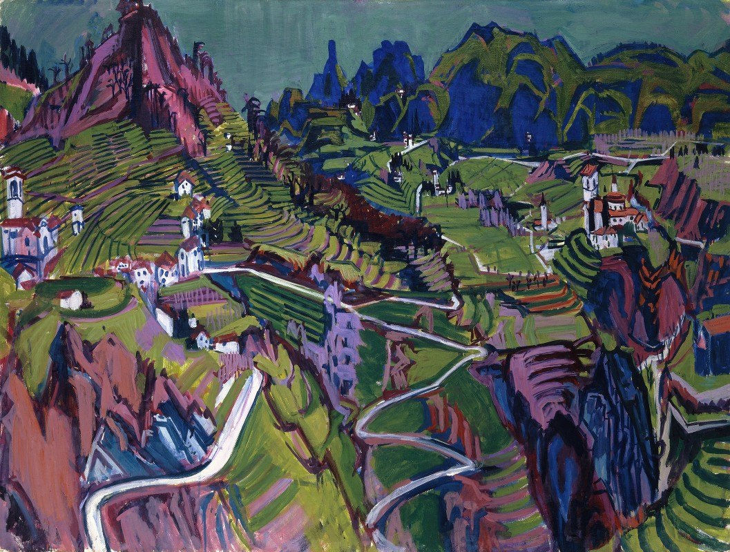 Large Ticino Landscape / Albert Müller