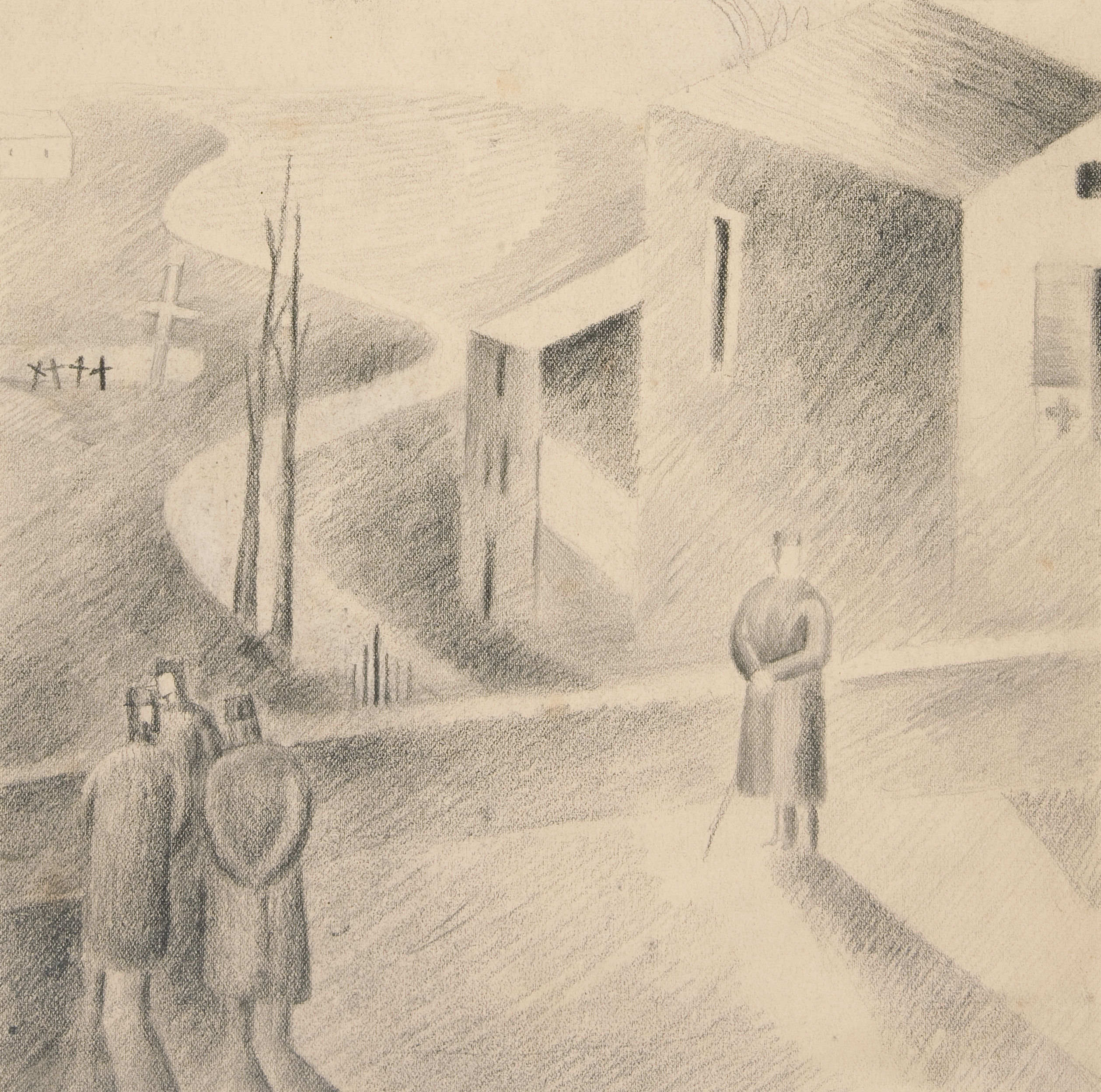 Seven original drawings and manuscripts by the artist, and documentary material