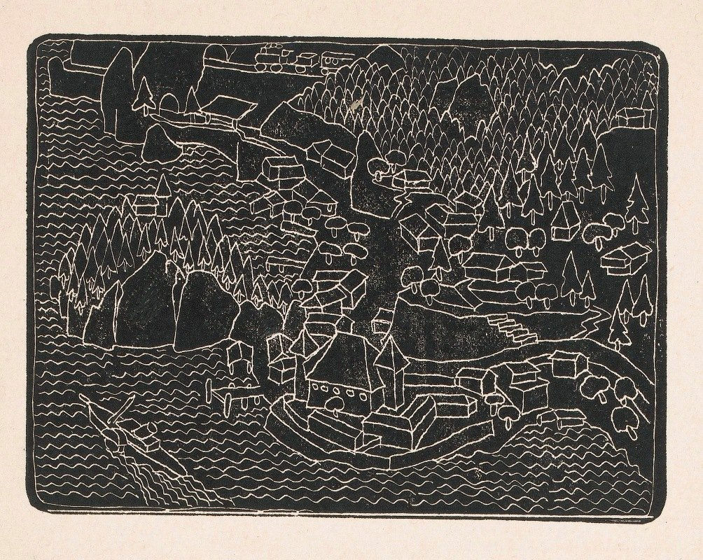 Dorpsgezicht aan de kust / Reijer Stolk