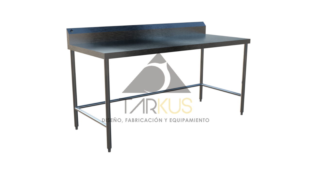 Mesa de Trabajo con Salpicadera sin Entrepaño
