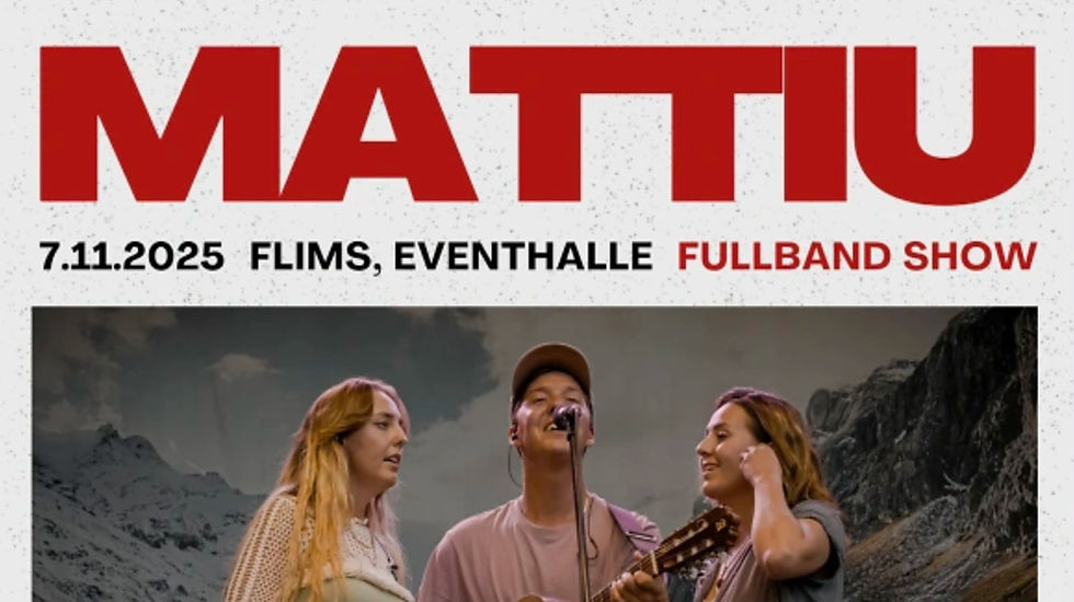 Mattiu defuns in der Eventhalle Flims