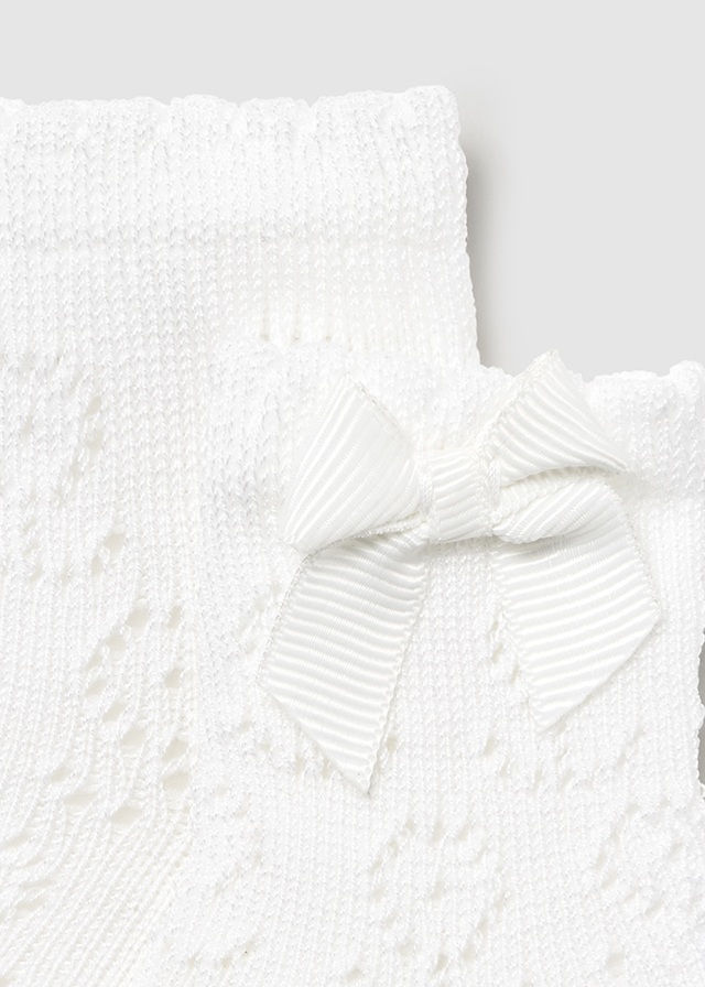Mayoral Baby 9865 White Lace Socks