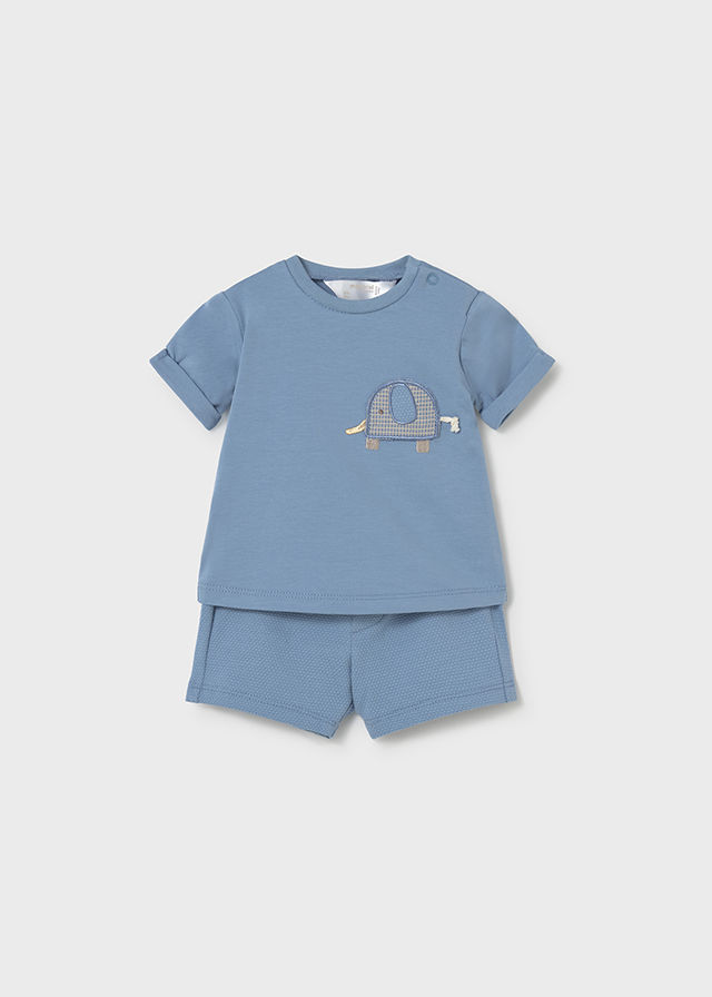 Mayoral 1652 Blue T-shirt and Shorts Set