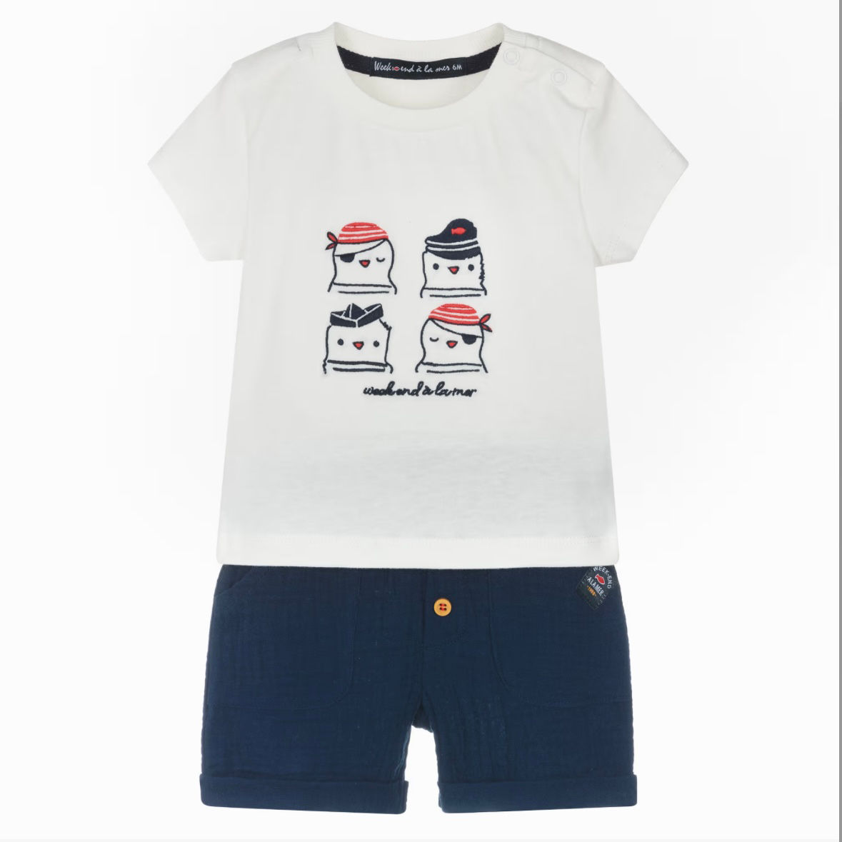 Weekend A La Mer Boregard Seagull Sailor T-Shirt and Shorts Set