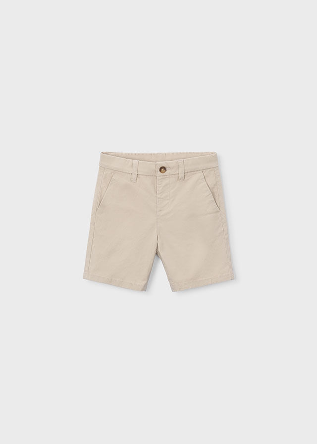 Mayoral 202 Beige Twill Chino Shorts