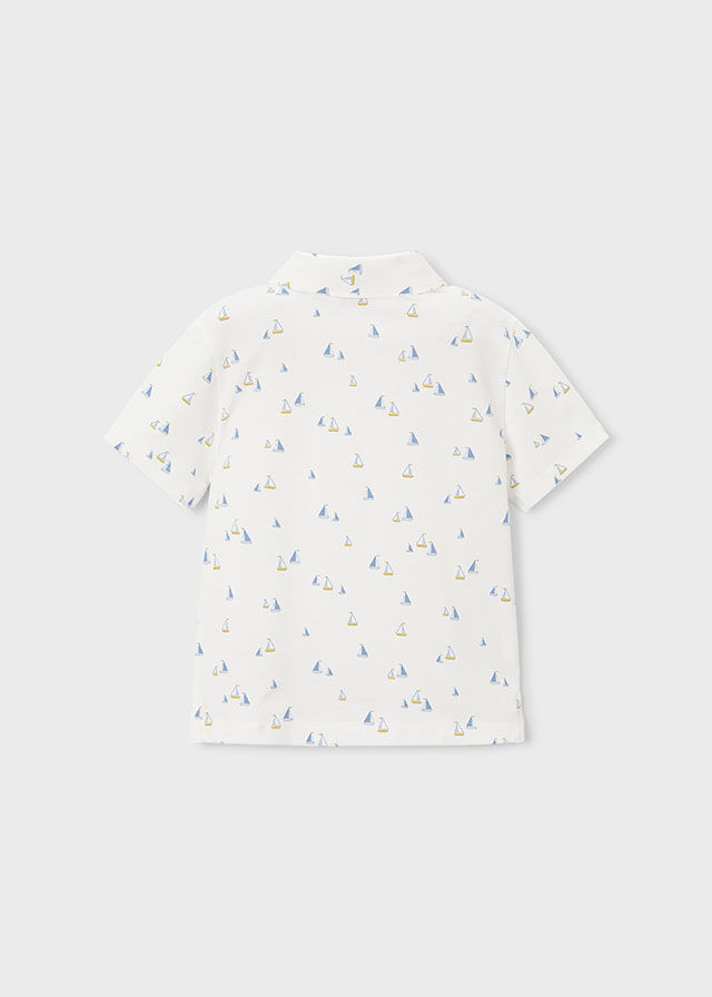 Thumbnail: Mayoral 3101 Sailing Boat Print Polo