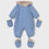 Thumbnail: Mayoral Baby 2615 Blue Quilted Snowsuit