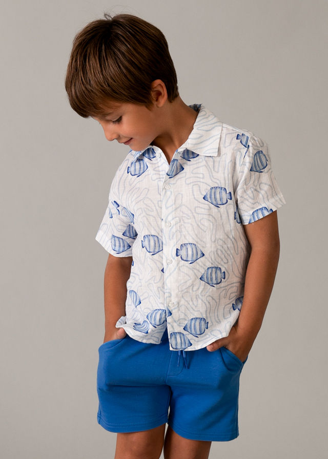Mayoral 611 Blue Jersey Shorts
