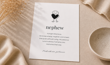 Nephew Naming Keepsake