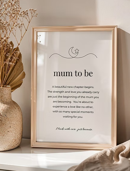 Mum To Be Keepsake Framed