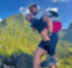 Guest gives a piggy back to a Bong Hostel tour leader
