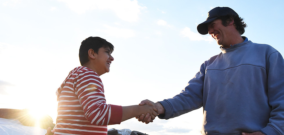 Student meets farmer!.JPG