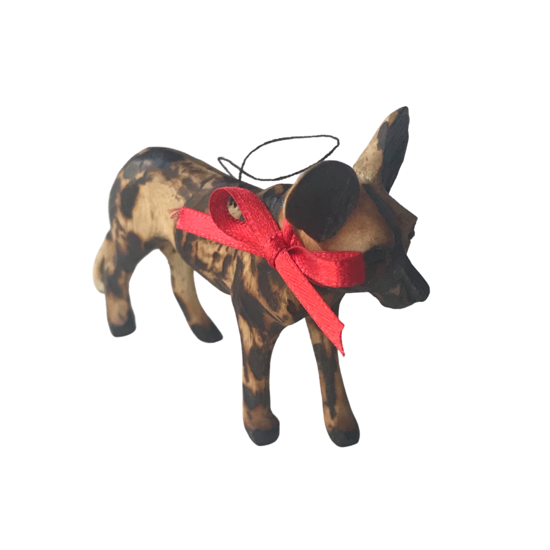 Standing Painted Wolf