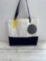 Large beach tote, Recycled sailcloth bag