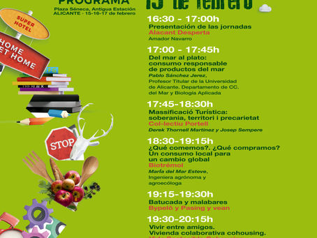 Programa en cartel de Reiniciando el Sistema 2019 para el Viernes 15 de Febrero.